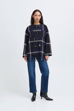 Load image into Gallery viewer, Ichi Plaid Tassel Jacket
