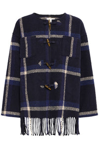 Ichi Plaid Tassel Jacket