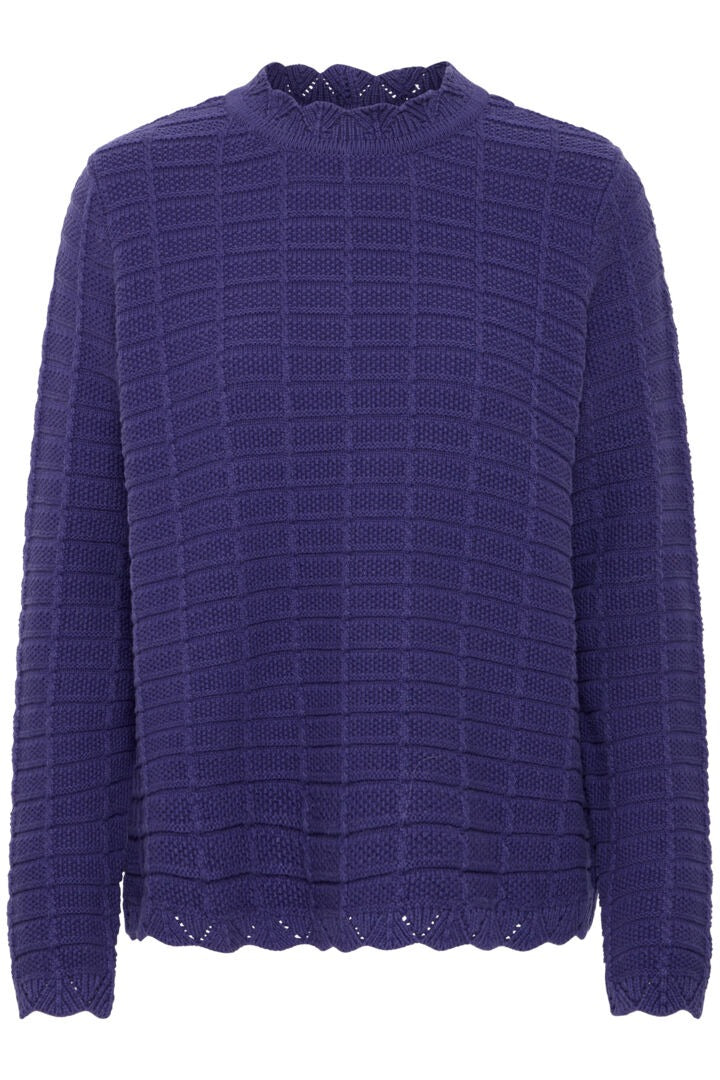 Ichi Waffle High Neck Jumper