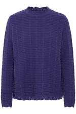 Load image into Gallery viewer, Ichi Waffle High Neck Jumper
