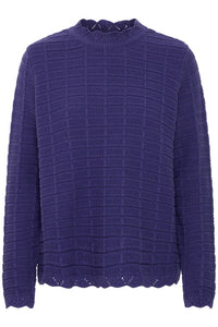 Ichi Waffle High Neck Jumper