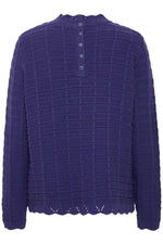 Load image into Gallery viewer, Ichi Waffle High Neck Jumper
