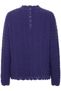 Ichi Waffle High Neck Jumper
