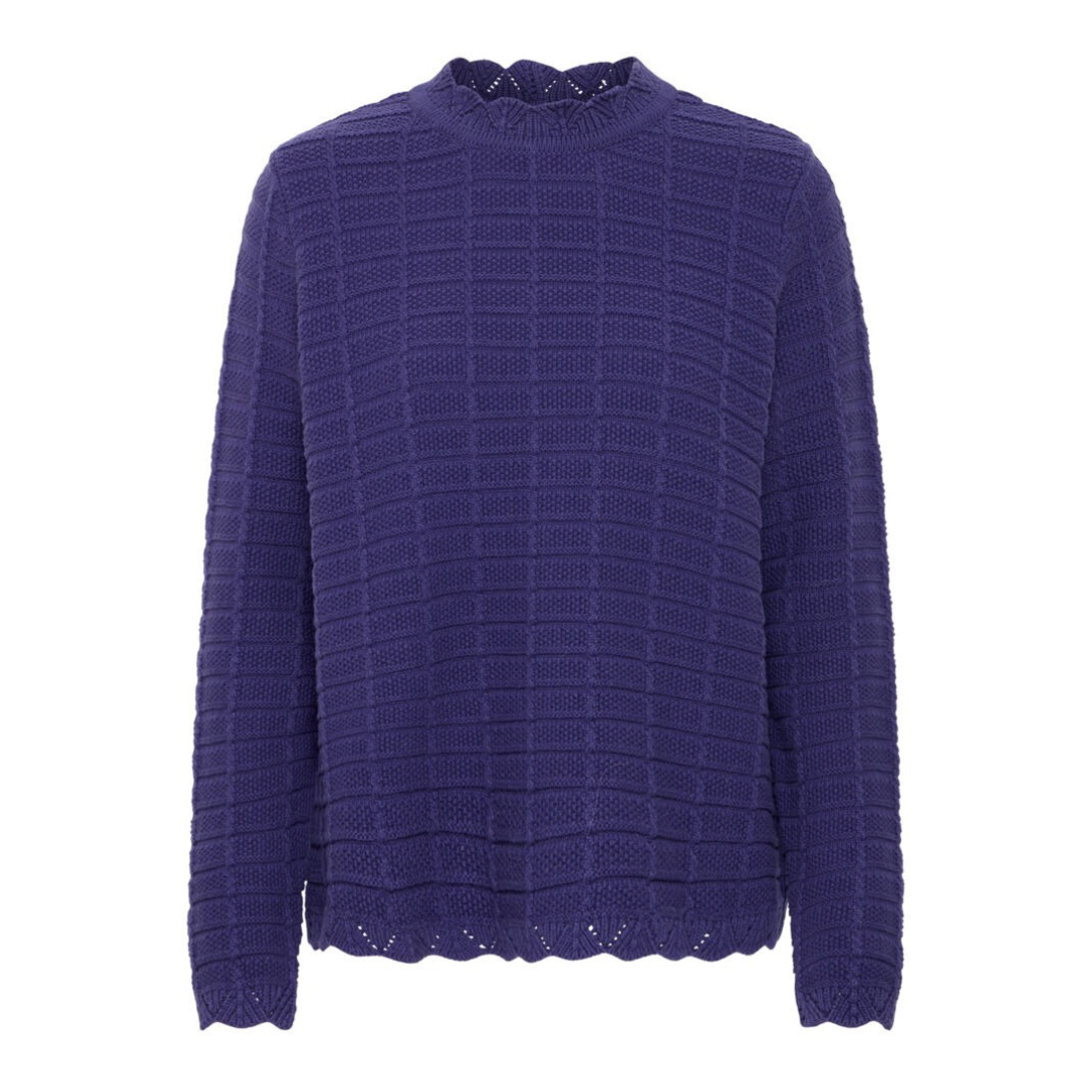 Ichi Waffle High Neck Jumper