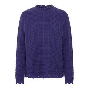 Ichi Waffle High Neck Jumper