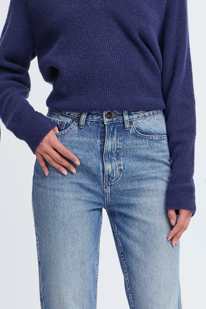 Ichi Heart Stitched Slim Jeans