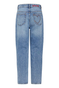 Ichi Heart Stitched Slim Jeans
