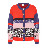 Load image into Gallery viewer, Ichi Colorful Patterned Mix Cardigan
