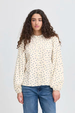 Load image into Gallery viewer, Ichi Polka Dot Blouse
