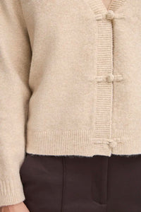 Ichi Soft Knit Deep V Cardigan