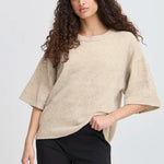 Load image into Gallery viewer, Ichi Short Sleeve Knit Jumper
