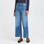 Load image into Gallery viewer, Ichi Cropped Wide Leg Jeans
