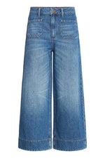 Load image into Gallery viewer, Ichi Cropped Wide Leg Jeans
