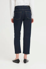 Load image into Gallery viewer, Ichi Raven Straight Leg Cropped Jean
