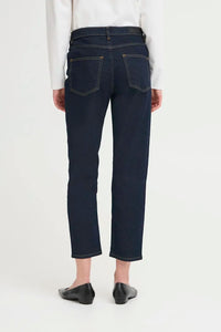 Ichi Raven Straight Leg Cropped Jean