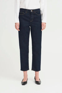 Ichi Raven Straight Leg Cropped Jean