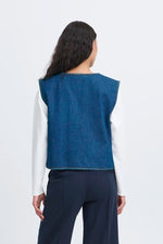 Load image into Gallery viewer, Ichi Denim Tie Front Waistcoat
