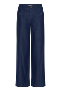 Ichi Kate Denim Wide Leg Trousers