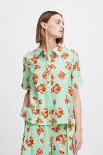 Load image into Gallery viewer, ICHI Berry Printed Shirt - Sprucestone Berry Aop
