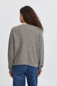 Ichi Soft Knit Deep V Cardigan