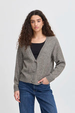 Load image into Gallery viewer, Ichi Soft Knit Deep V Cardigan
