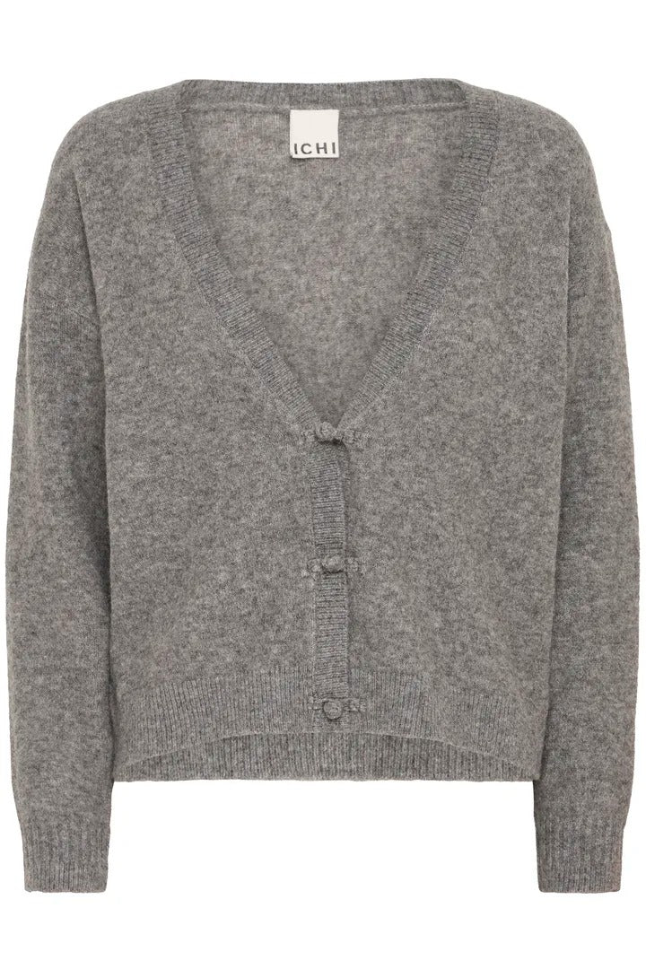Ichi Soft Knit Deep V Cardigan