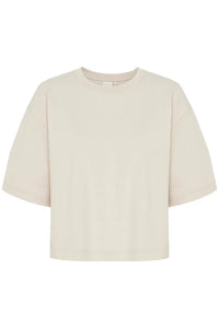 ICHI Short Sleeve Sweatshirt - Silver Grey