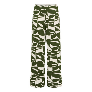 Ichi Kate Geometric Print Trousers