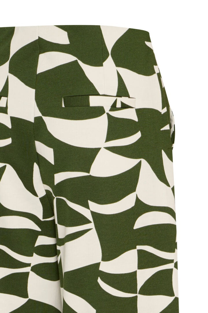 Ichi Kate Geometric Print Trousers