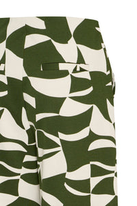 Ichi Kate Geometric Print Trousers