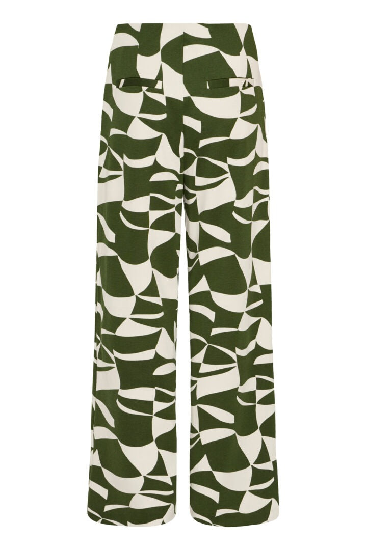 Ichi Kate Geometric Print Trousers