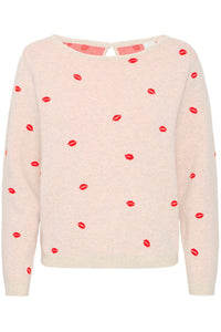 Ichi Kiss Print Jumper