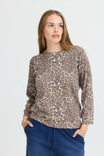 Load image into Gallery viewer, Pulz Leopard Print Long Sleeve Top
