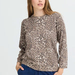 Load image into Gallery viewer, Pulz Leopard Print Long Sleeve Top
