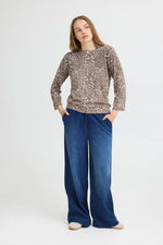 Load image into Gallery viewer, Pulz Leopard Print Long Sleeve Top
