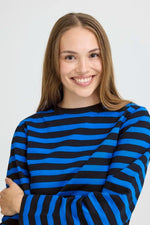 Load image into Gallery viewer, Pulz Boxy Stripe Long Sleeve T-shirt
