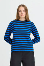 Load image into Gallery viewer, Pulz Boxy Stripe Long Sleeve T-shirt

