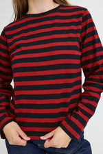 Load image into Gallery viewer, Pulz Boxy Stripe Long Sleeve T-shirt
