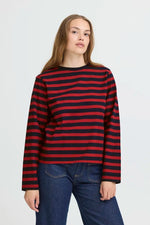 Load image into Gallery viewer, Pulz Boxy Stripe Long Sleeve T-shirt
