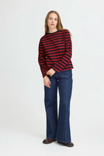 Load image into Gallery viewer, Pulz Boxy Stripe Long Sleeve T-shirt
