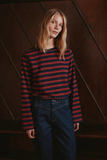 Load image into Gallery viewer, Pulz Boxy Stripe Long Sleeve T-shirt
