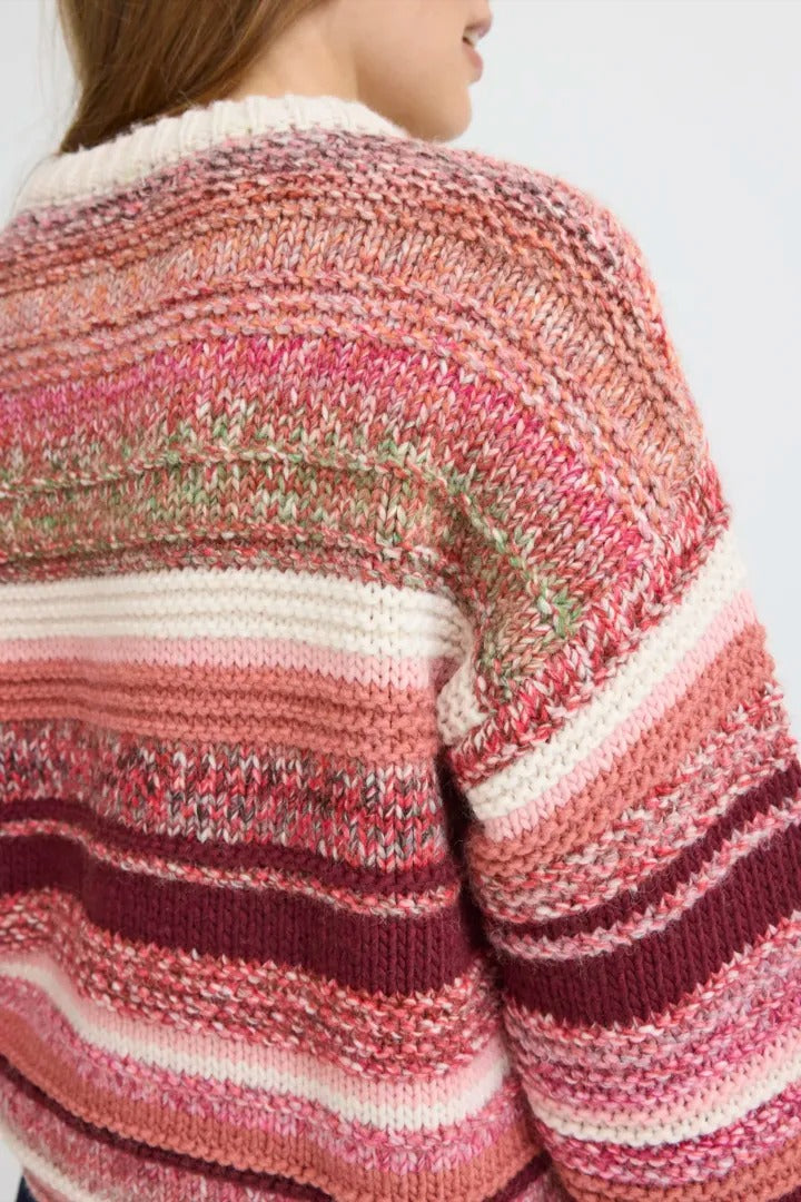 Pulz Multicoloured Stripe Jumper