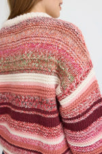 Load image into Gallery viewer, Pulz Multicoloured Stripe Jumper
