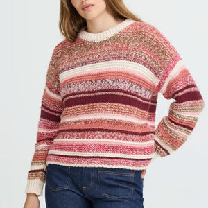 Pulz Multicoloured Stripe Jumper