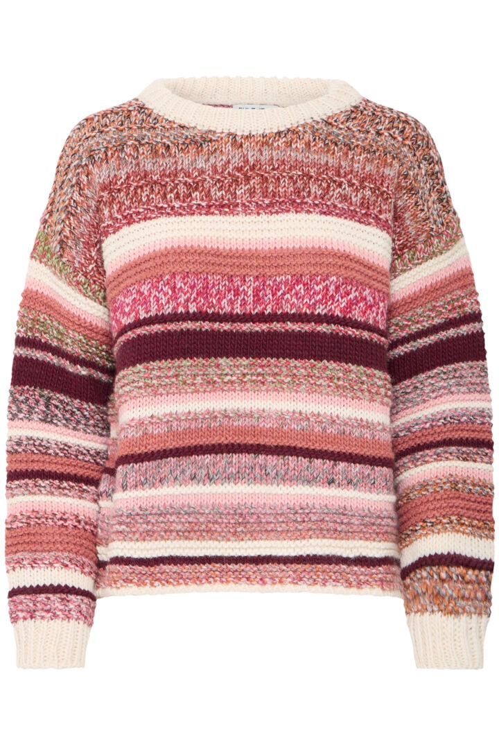 Pulz Multicoloured Stripe Jumper