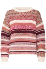 Load image into Gallery viewer, Pulz Multicoloured Stripe Jumper
