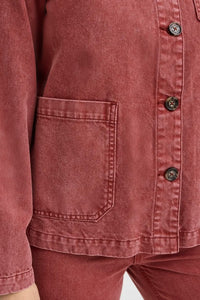 Pulz Washed Denim Shacket