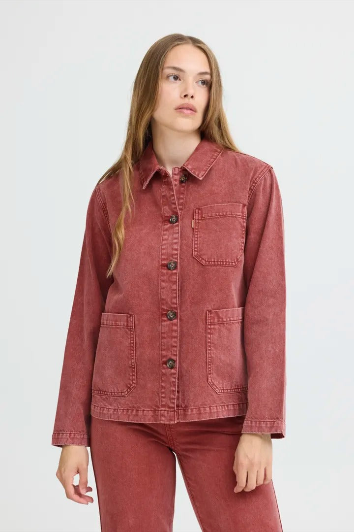 Pulz Washed Denim Shacket