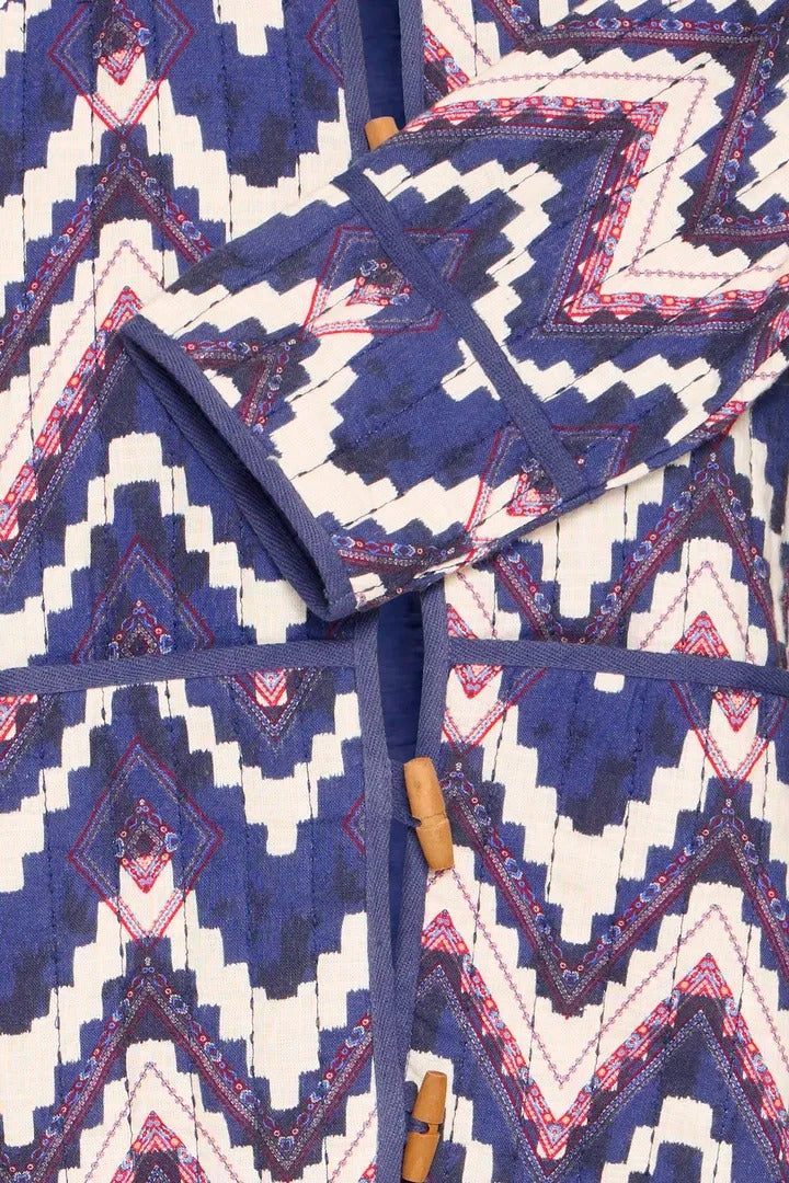 Ichi Zigzag Quilted Jacket