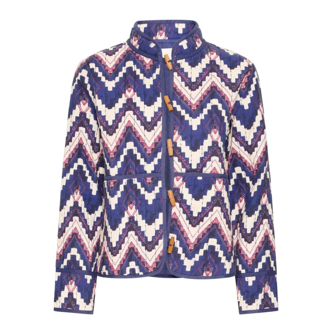 Ichi Zigzag Quilted Jacket